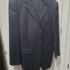 Jones New York Black Pinstripe Suit Classic Tailoring